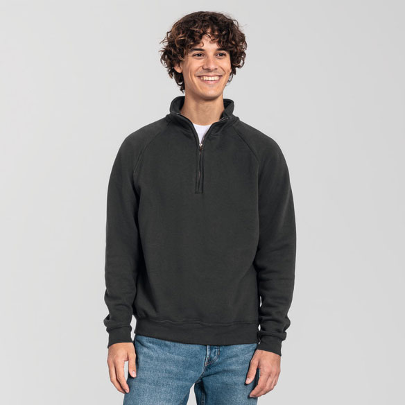 62288-Iconic Premium Zip Neck Sweat